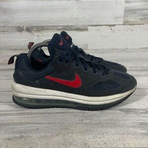 Nike Womens Air Max Genome Running Shoes Navy Red‎ Athletic Shoes Size 8.5 US